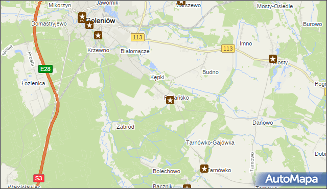 mapa Podańsko, Podańsko na mapie Targeo