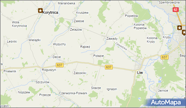 mapa Połazie, Połazie na mapie Targeo