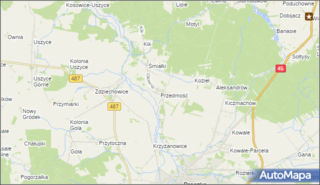 mapa Przedmość, Przedmość na mapie Targeo