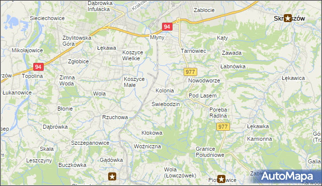 mapa Radlna, Radlna na mapie Targeo