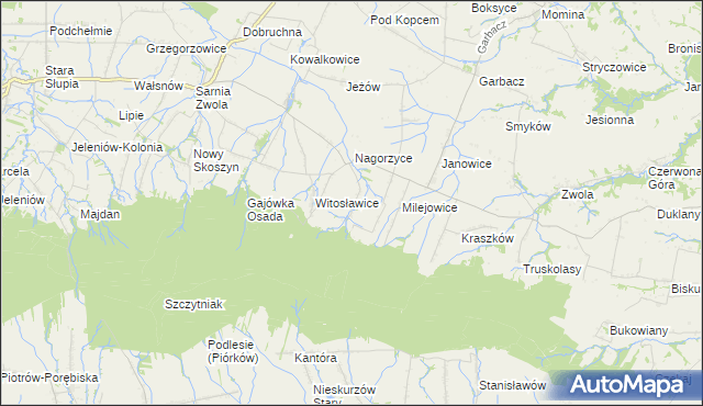 mapa Roztylice, Roztylice na mapie Targeo