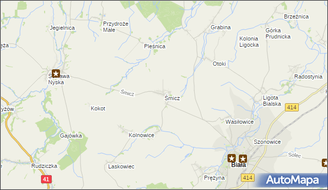 mapa Śmicz, Śmicz na mapie Targeo