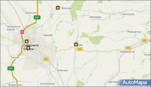 mapa Stolec gmina Ząbkowice Śląskie, Stolec gmina Ząbkowice Śląskie na mapie Targeo