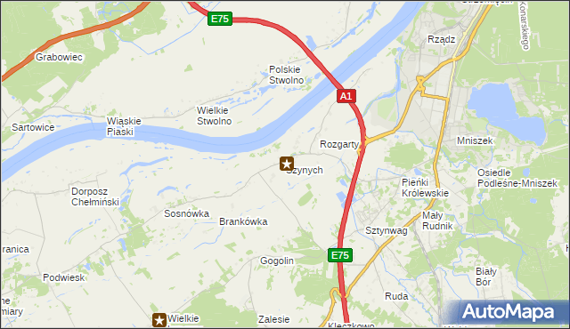 mapa Szynych, Szynych na mapie Targeo