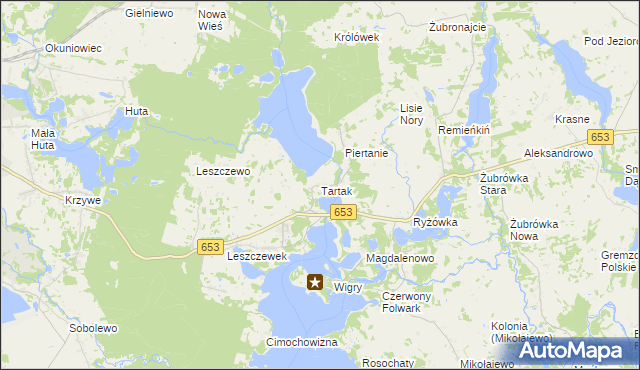mapa Tartak gmina Suwałki, Tartak gmina Suwałki na mapie Targeo