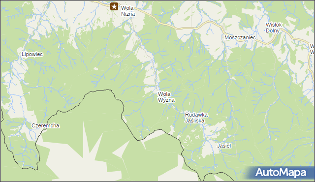 mapa Wola Wyżna, Wola Wyżna na mapie Targeo