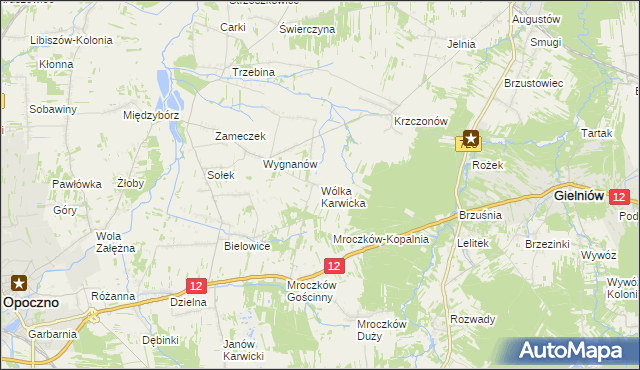 mapa Wólka Karwicka, Wólka Karwicka na mapie Targeo