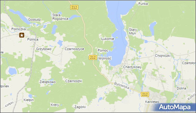 mapa Wolność, Wolność na mapie Targeo