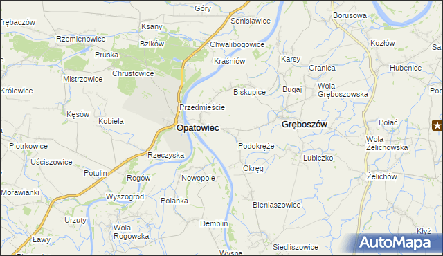 mapa Ujście Jezuickie, Ujście Jezuickie na mapie Targeo