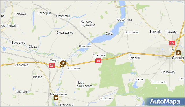 mapa Czerniak, Czerniak na mapie Targeo