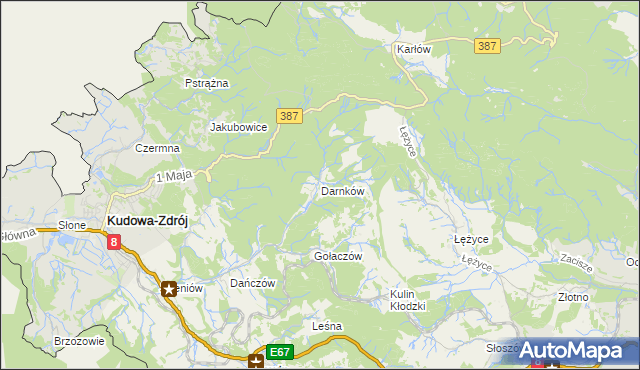 mapa Darnków, Darnków na mapie Targeo