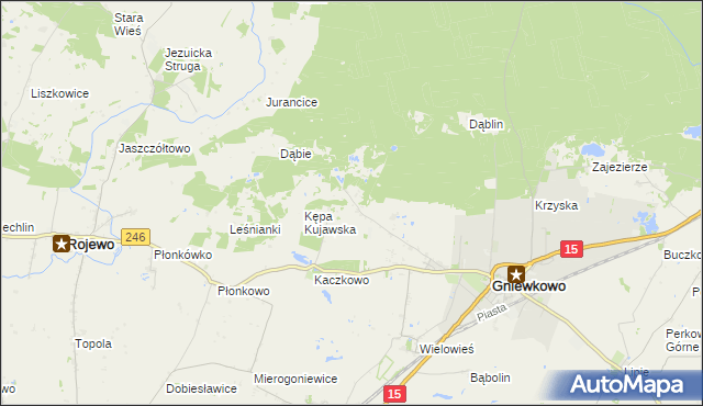 mapa Godzięba, Godzięba na mapie Targeo