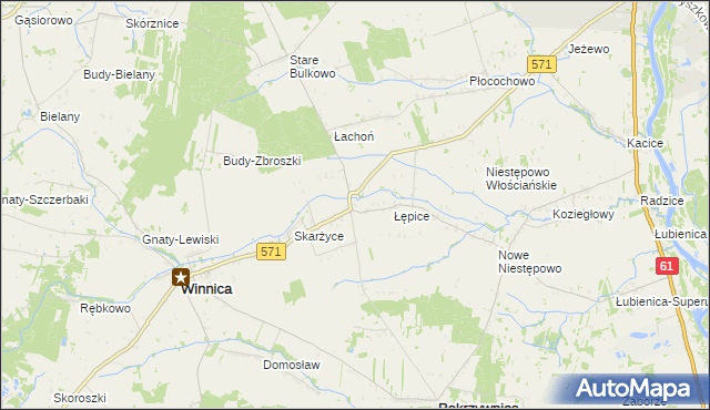 mapa Golądkowo, Golądkowo na mapie Targeo