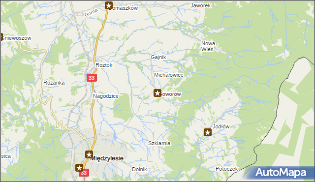 mapa Goworów, Goworów na mapie Targeo