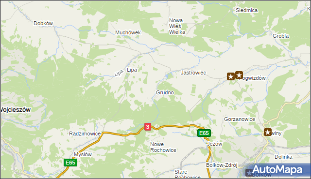 mapa Grudno, Grudno na mapie Targeo