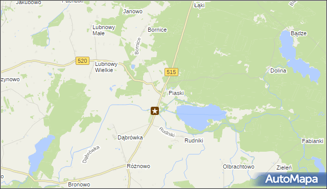 mapa Kamieniec gmina Susz, Kamieniec gmina Susz na mapie Targeo