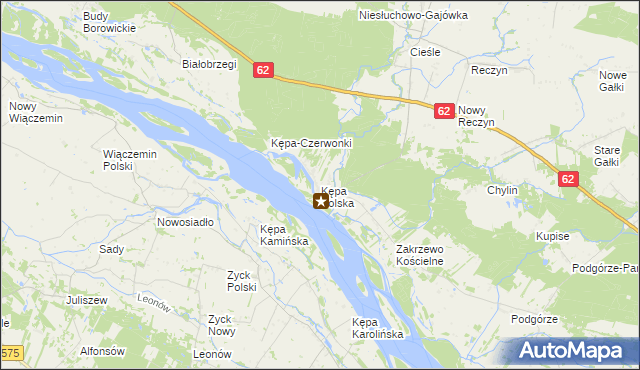 mapa Kępa Polska, Kępa Polska na mapie Targeo