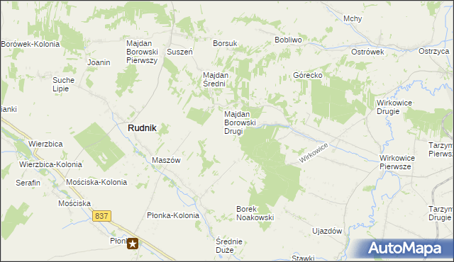 mapa Majdan Łuczycki, Majdan Łuczycki na mapie Targeo