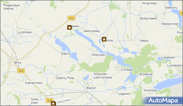 mapa Mościszki, Mościszki na mapie Targeo