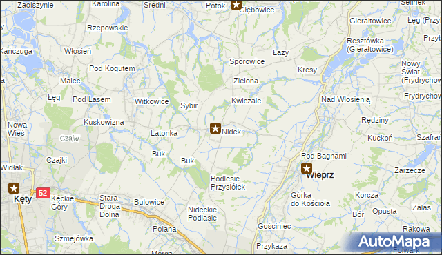 mapa Nidek, Nidek na mapie Targeo