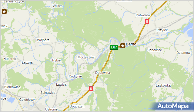 mapa Opolnica, Opolnica na mapie Targeo