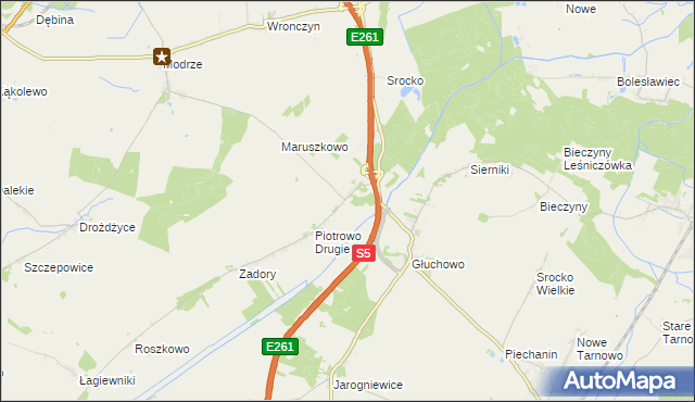 mapa Piotrowo Pierwsze, Piotrowo Pierwsze na mapie Targeo