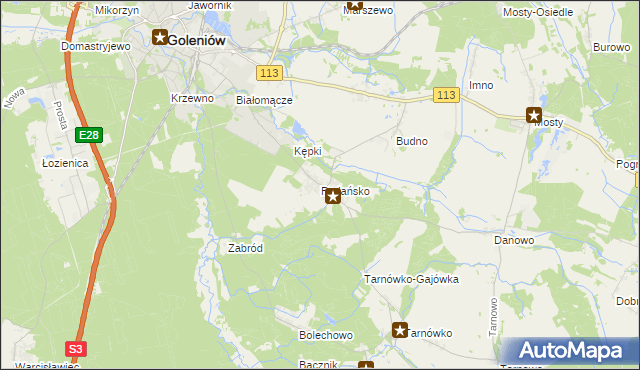 mapa Podańsko, Podańsko na mapie Targeo