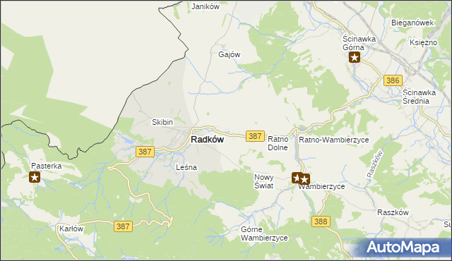 mapa Ratno Górne, Ratno Górne na mapie Targeo