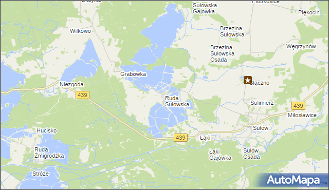 mapa Ruda Sułowska, Ruda Sułowska na mapie Targeo