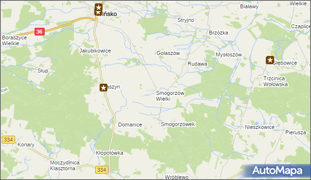 mapa Smogorzów Wielki, Smogorzów Wielki na mapie Targeo