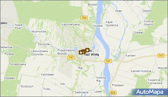 mapa Solec nad Wisłą, Solec nad Wisłą na mapie Targeo