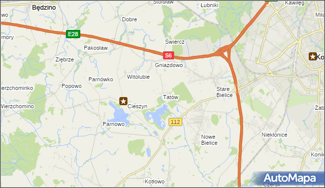 mapa Tatów, Tatów na mapie Targeo