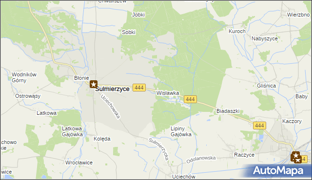 mapa Wisławka, Wisławka na mapie Targeo