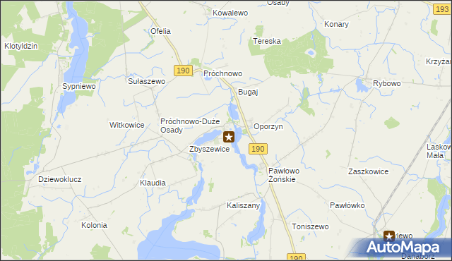 mapa Żoń, Żoń na mapie Targeo