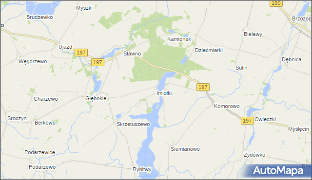 mapa Imiołki, Imiołki na mapie Targeo