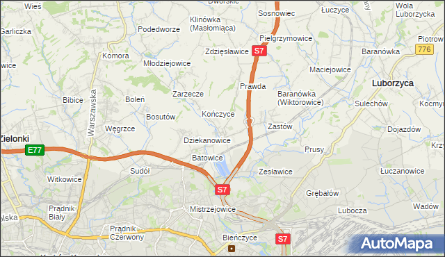 mapa Raciborowice gmina Michałowice, Raciborowice gmina Michałowice na mapie Targeo