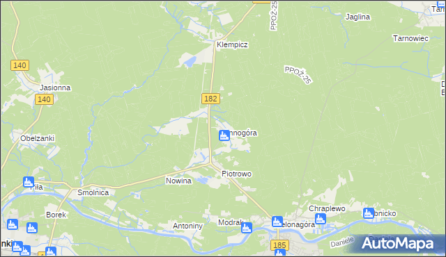 mapa Annogóra, Annogóra na mapie Targeo