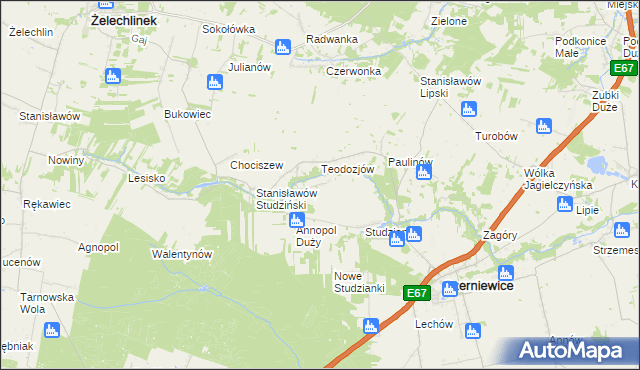 mapa Annopol Mały, Annopol Mały na mapie Targeo