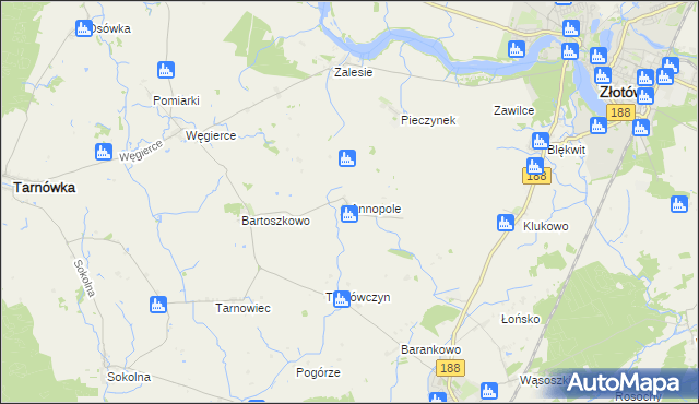 mapa Annopole gmina Tarnówka, Annopole gmina Tarnówka na mapie Targeo