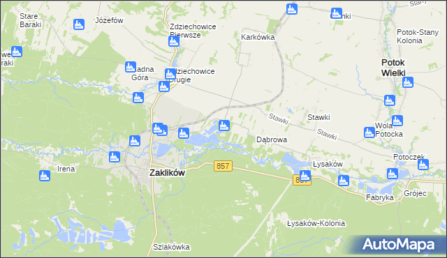 mapa Antoniówka gmina Zaklików, Antoniówka gmina Zaklików na mapie Targeo