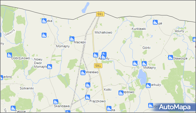 mapa Aptynty, Aptynty na mapie Targeo
