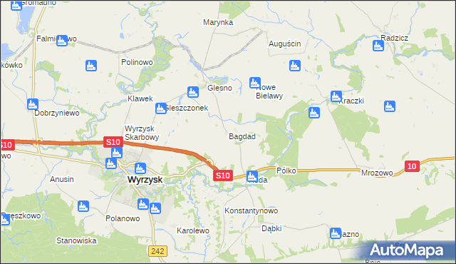 mapa Bagdad, Bagdad na mapie Targeo