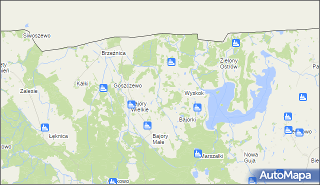 mapa Bajorski Gaj, Bajorski Gaj na mapie Targeo
