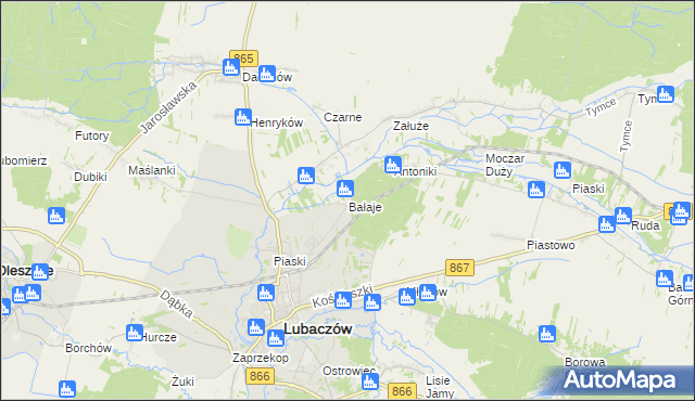mapa Bałaje, Bałaje na mapie Targeo