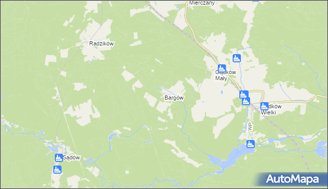 mapa Bargów, Bargów na mapie Targeo