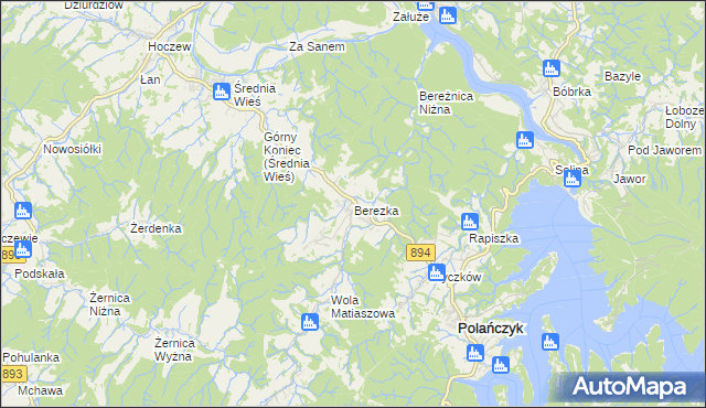 mapa Berezka, Berezka na mapie Targeo