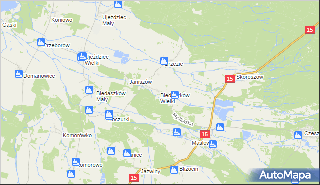 mapa Biedaszków Wielki, Biedaszków Wielki na mapie Targeo