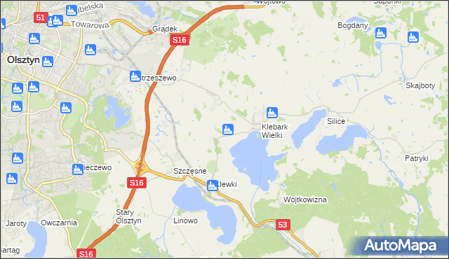 mapa Biedówko, Biedówko na mapie Targeo