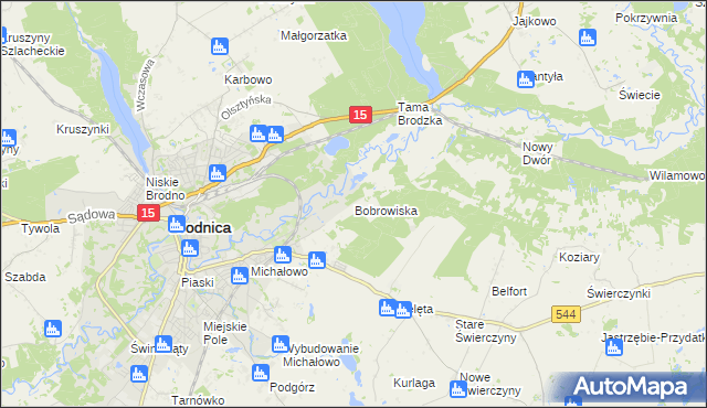 mapa Bobrowiska, Bobrowiska na mapie Targeo
