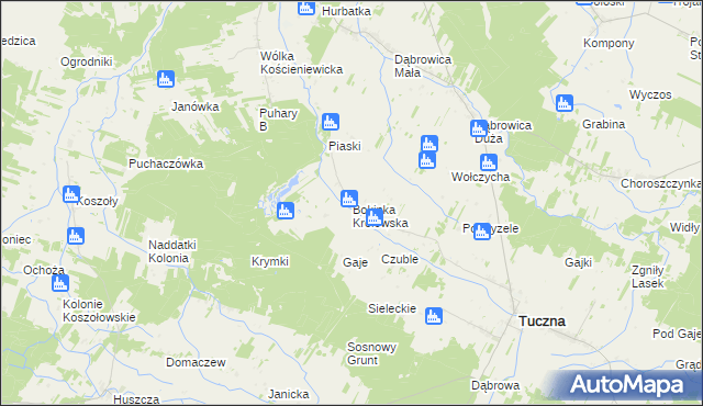 mapa Bokinka Królewska, Bokinka Królewska na mapie Targeo